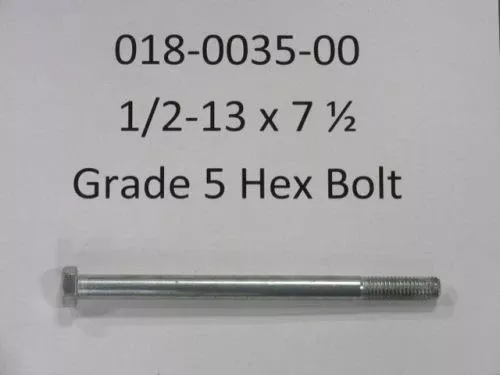 018-0035-00-bad-boy-wheel-bolt-1-2-13-x-7-1-2-grade-5-hex-bolt 018-0035-00 Bad Boy Wheel Bolt 1/2"-13 x 7-1/2" Grade 5 Hex Bolt