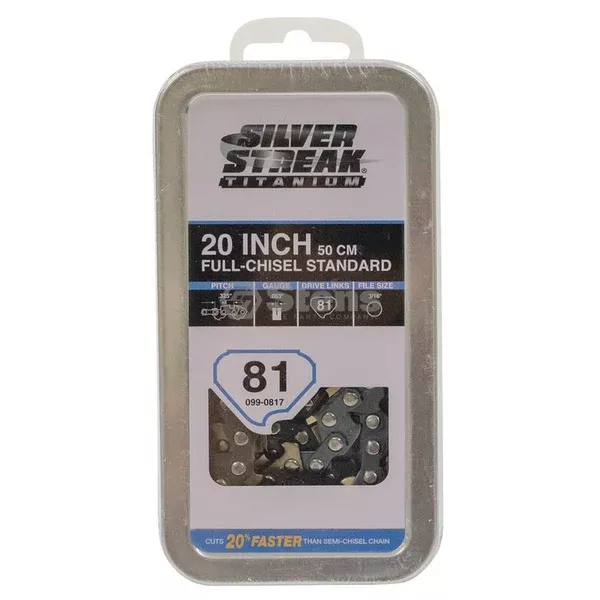 099-0817-titanium-chain-pre-cut-loop-81-dl-325-063-chisel-standard 099-0817 Titanium Chain Pre-Cut Loop 81 DL, .325, .063, Chisel Standard