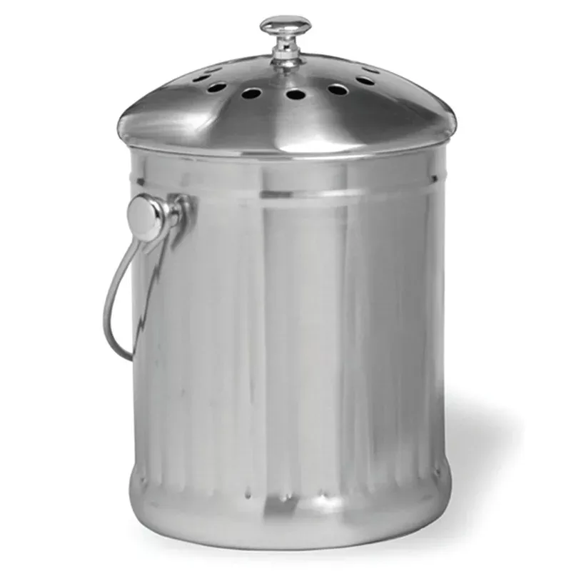 1-gallon-stainless-steel-compost-keeper 1-Gallon Stainless Steel Compost Keeper