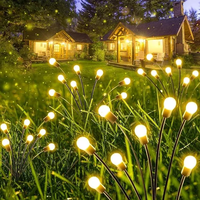 10-pack-solar-outdoor-lights-garden-decorations-80-led-new-upgraded-solar-firefl 10-Pack Solar Outdoor Lights for Garden Decorations, 80 LED New Upgraded Solar Firefly Lights (Sway by Wind), Solar Lights Outdoor Waterproof for Outdoor Pathway Patio Yard Porch Decor (Warm White)