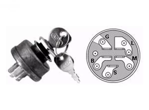 128010-ignition-switch-woods-mow-n-machine-mz2561k 128010 Ignition Switch Woods Mow'n Machine MZ2561K