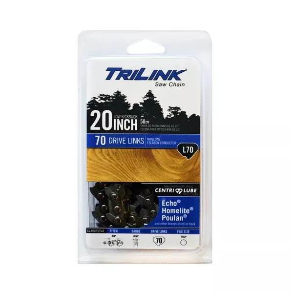 cl85070nstp-trilink-loop-chain-3-8-70-dl-050-full-chisel-20-bar-alt-a1lm-70 CL85070NSTP TRILINK LOOP CHAIN 3/8" 70 DL .050" FULL CHISEL 20" BAR alt. A1LM-70