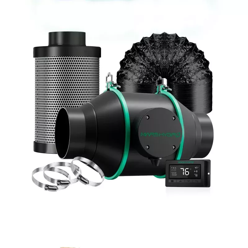 mars-hydro-4-inline-fan-with-thermostat-controller-kit Mars Hydro 4" Inline Fan with Thermostat Controller Kit