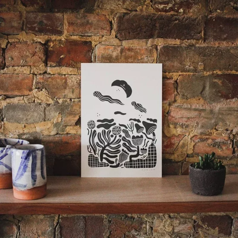 nighttime-garden-print ‘Nighttime Garden’ Print