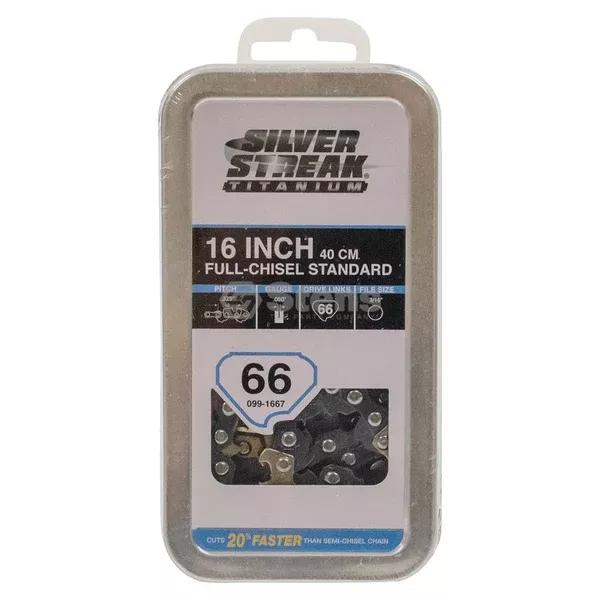stens-099-1667-titanium-chain-pre-cut-loop-66-dl-replaces-silver-streak-titanium Stens 099-1667 Titanium Chain Pre-Cut Loop 66 DL replaces Silver Streak Titanium Chain Pre-Cut Loop 66 DL, .325, .050, Chisel Standard