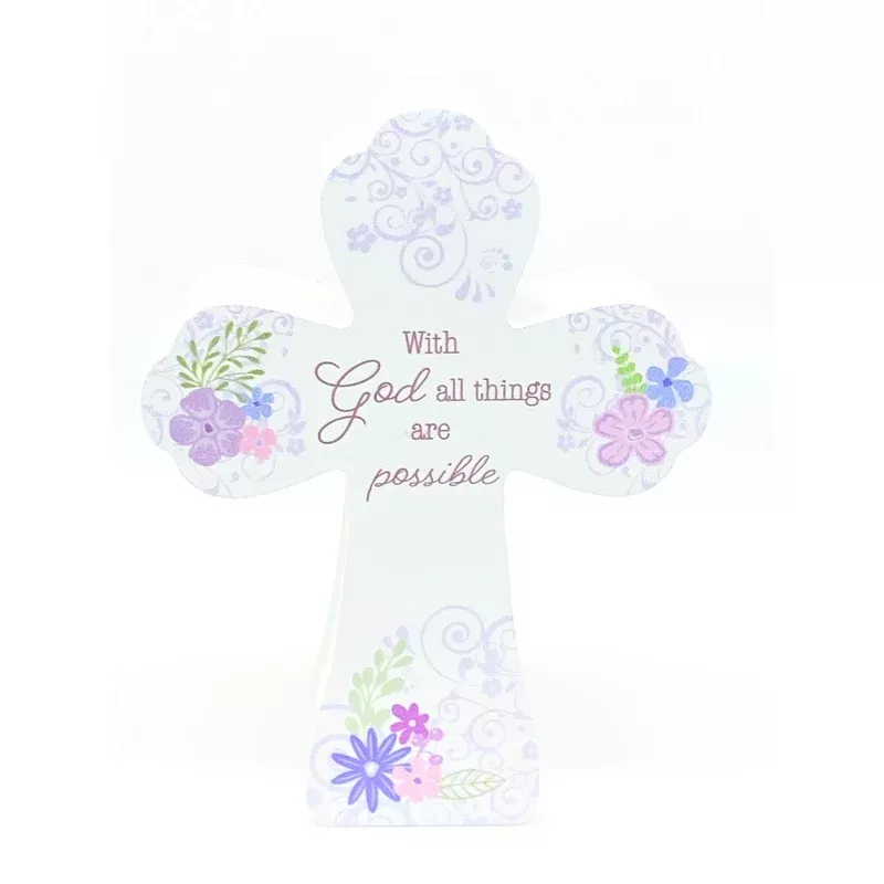 with-god-all-things-are-possible-inspirational-standing-cross-4-75-h “With God all things are Possible” Inspirational Standing Cross 4.75″ H